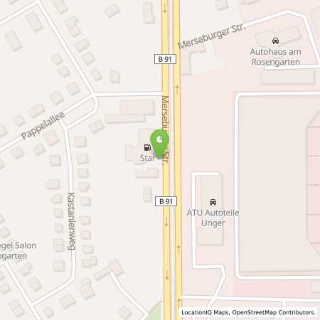 Standortübersicht der Benzin-Super-Diesel Tankstelle: star Tankstelle in 06132, Halle