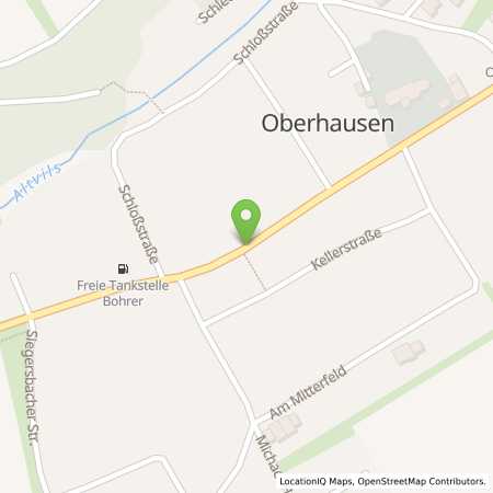 Standortübersicht der Benzin-Super-Diesel Tankstelle: Tankstelle Bohrer in 94419, Reisbach