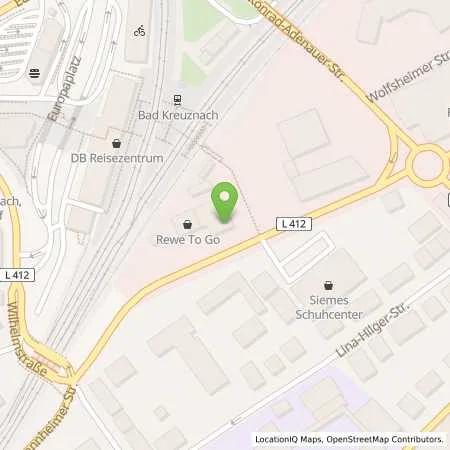 Standortübersicht der Tankstelle Aral Tankstelle in 55543 Bad Kreuznach