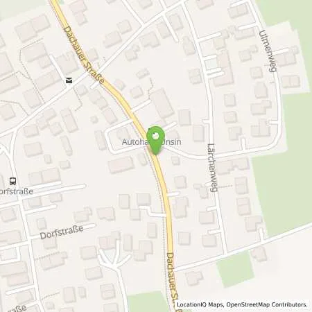 Standortübersicht der Tankstelle Tankstelle Unsin in 85253 Erdweg (Großberghofen)