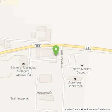 Standortübersicht der Tankstelle Tankhof Zillinger (Georg Zillinger GmbH) in 94550 Künzing