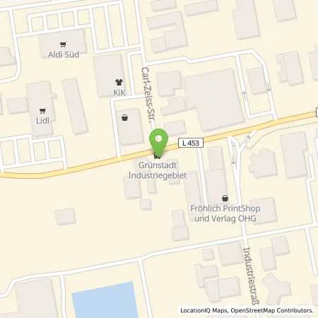 Standortübersicht der Tankstelle FREIE Tankstelle in 67269 Grünstadt