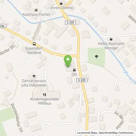 Standortübersicht der Tankstelle OIL! Tankstelle Eppendorf in 09575 Eppendorf