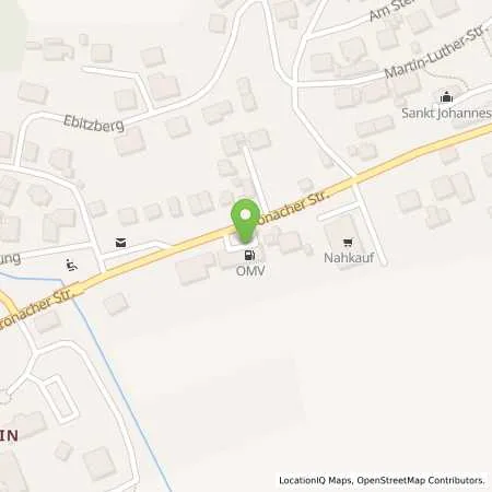 Standortübersicht der Tankstelle Steinwiesen Kronacher Strasse 65 in 96349 Steinwiesen