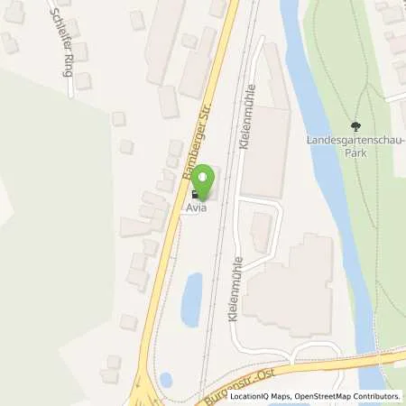 Standortübersicht der Tankstelle AVIA XPress Automatenstation in 96317 Kronach