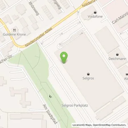 Standortübersicht der Tankstelle SELGROS in 65760 Eschborn