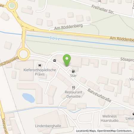 Standortübersicht der Benzin-Super-Diesel Tankstelle: star Tankstelle in 37520, Osterode