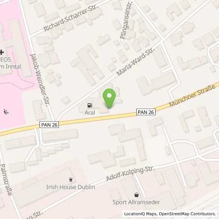 Standortübersicht der Tankstelle Aral Tankstelle in 84359 Simbach