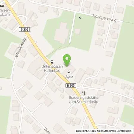 Standortübersicht der Tankstelle Aral Tankstelle in 83246 Unterwössen