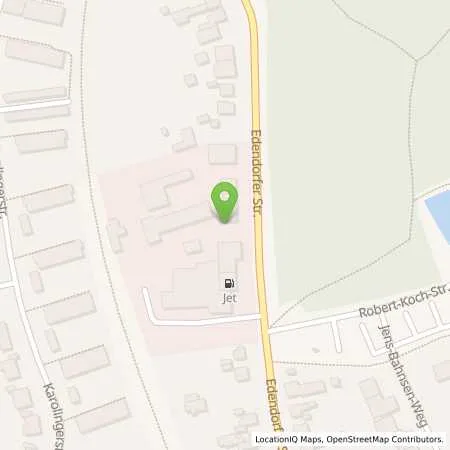 Standortübersicht der Tankstelle JET ITZEHOE EDENDORFERSTR. 127 in 25524 ITZEHOE