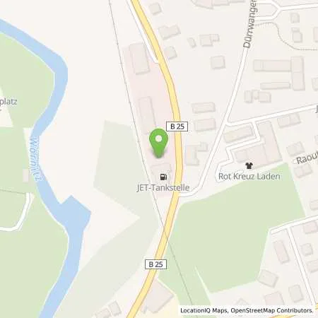 Standortübersicht der Tankstelle JET DINKELSBUEHL FEUCHTWANGER STR. 13 in 91550 DINKELSBUEHL