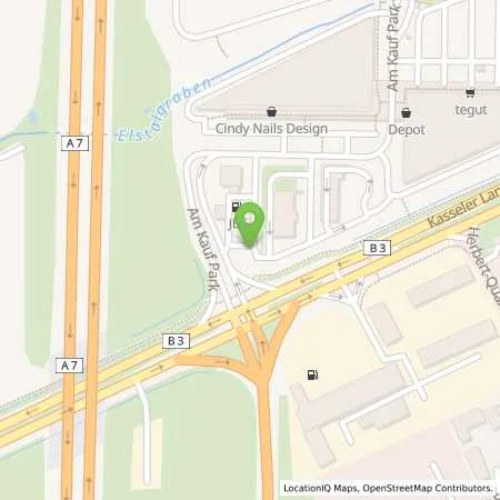 Standortübersicht der Tankstelle JET GOETTINGEN AM KAUFPARK 7 in 37079 GOETTINGEN