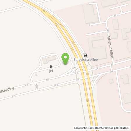 Standortübersicht der Benzin-Super-Diesel Tankstelle: JET MAINZ BARCELONA ALLEE 2 in 55129, MAINZ