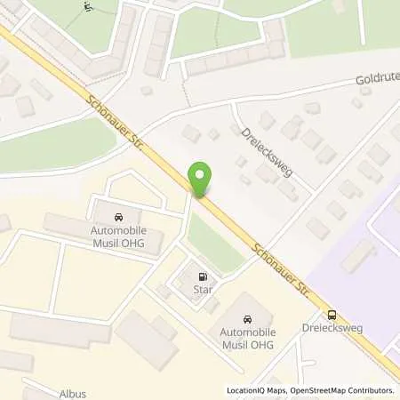 Standortübersicht der Tankstelle star Tankstelle in 04207 Leipzig