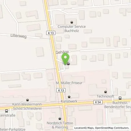 Standortübersicht der Tankstelle Elan Buchholz in 21244 Buchholz