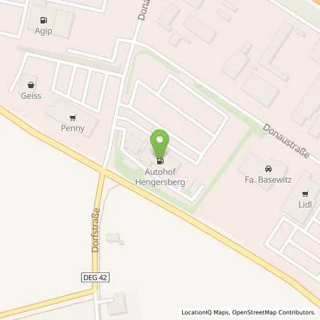 Standortübersicht der Tankstelle Esso Tankstelle in 94491 HENGERSBERG