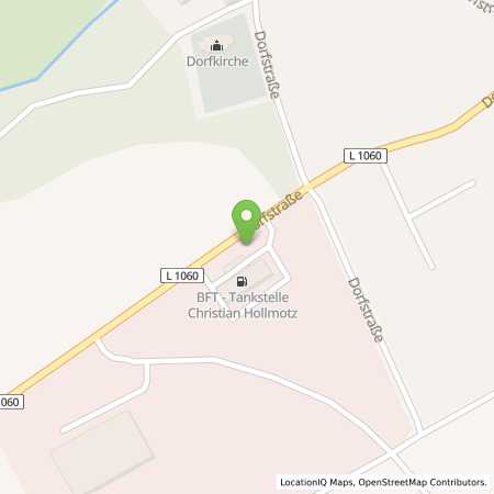 Standortübersicht der Benzin-Super-Diesel Tankstelle: bft Tankstelle Christian Hollmotz in 99510, Obertrebra