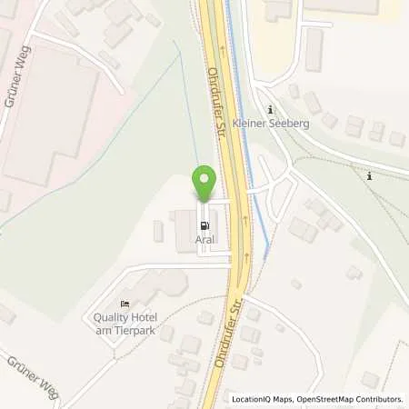 Standortübersicht der Tankstelle Aral Tankstelle in 99867 Gotha
