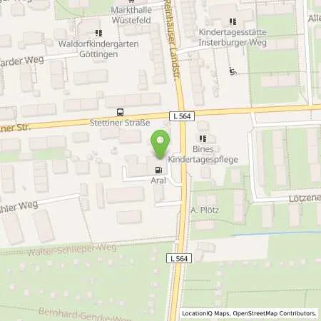 Standortübersicht der Tankstelle Aral Tankstelle in 37083 Göttingen