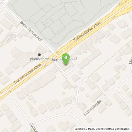 Standortübersicht der Tankstelle Esso Tankstelle in 23568 LUEBECK