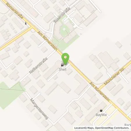 Standortübersicht der Tankstelle Shell Gilching Am Roemerstein 16 in 82205 Gilching