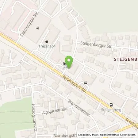 Standortübersicht der Tankstelle JET PENZBERG IGNAZ-RHEIN-STR. 3 in 82377 PENZBERG