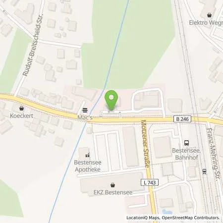 Standortübersicht der Tankstelle star Tankstelle in 15741 Bestensee