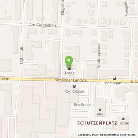 Standortübersicht der Tankstelle Esso Tankstelle in 21337 LUENEBURG