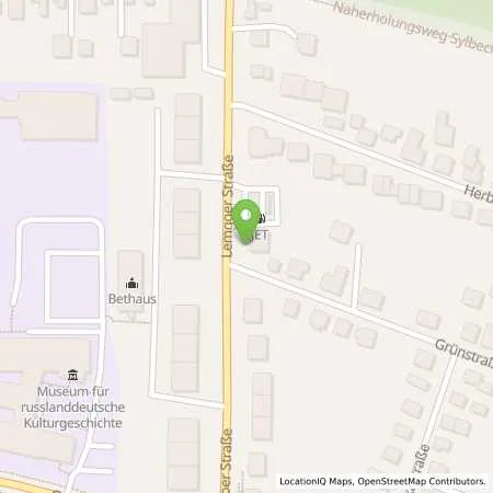 Standortübersicht der Tankstelle JET DETMOLD LEMGOER STR. 111 in 32756 DETMOLD