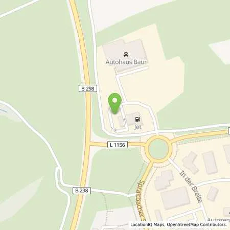 Standortübersicht der Tankstelle JET MUTLANGEN SPRAITBACHER STR. 78 in 73557 MUTLANGEN