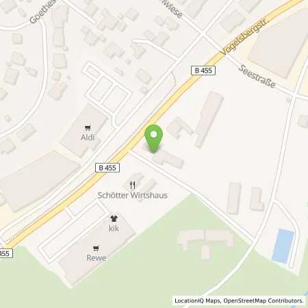 Standortübersicht der Tankstelle Hessol in 63679 Schotten