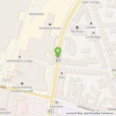 Standortübersicht der Tankstelle Calpam Tankstelle in 64293 Darmstadt