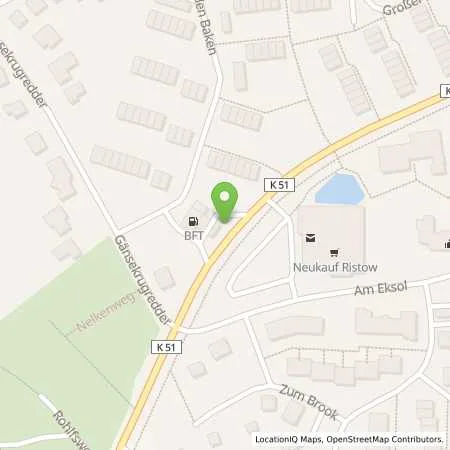 Standortübersicht der Tankstelle bft Tankstelle in 24248 Mönkeberg