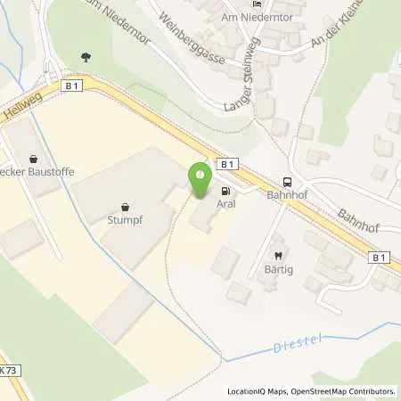 Standortübersicht der Tankstelle Aral Tankstelle in 32825 Blomberg