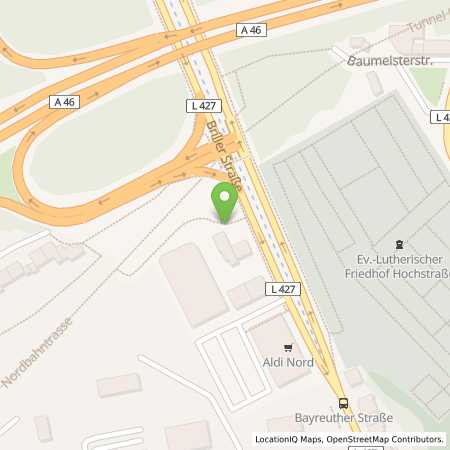 Standortübersicht der Benzin-Super-Diesel Tankstelle: Shell Wuppertal Brillerstr. 185 in 42105, Wuppertal