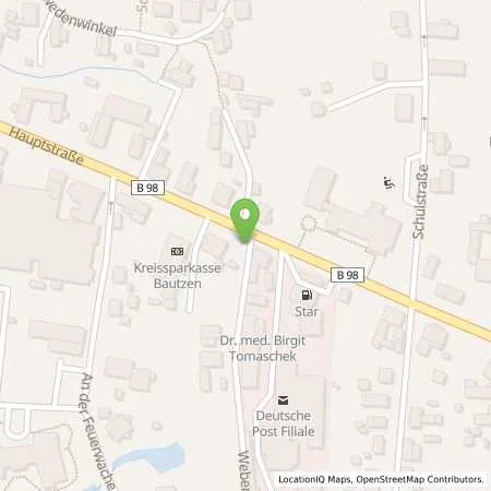 Standortübersicht der Tankstelle star Tankstelle in 01904 Neukirch