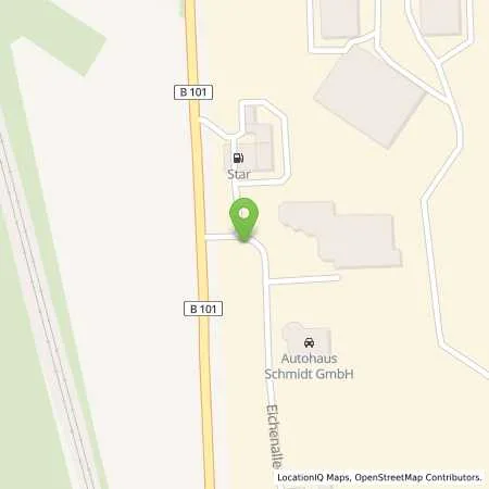 Standortübersicht der Tankstelle star Tankstelle in 01558 Großenhain