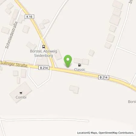 Standortübersicht der Tankstelle Borstel in 27246 Borstel