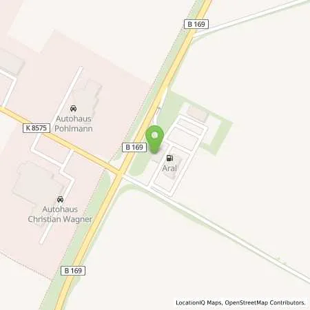 Standortübersicht der Tankstelle Aral Tankstelle in 01619 Zeithain