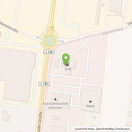 Standortübersicht der Tankstelle Aral Tankstelle in 27419 Sittensen