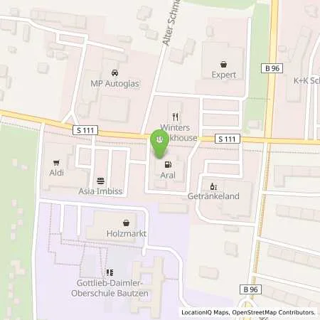 Standortübersicht der Tankstelle Aral Tankstelle in 02625 Bautzen