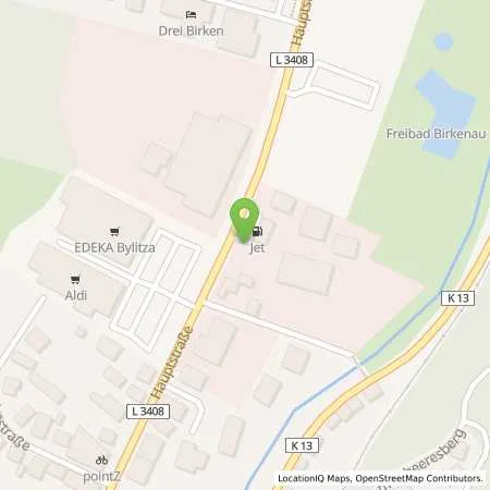 Standortübersicht der Tankstelle JET BIRKENAU HAUPTSTR. 159 in 69488 BIRKENAU