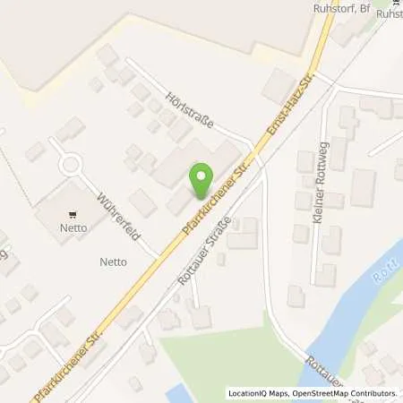 Standortübersicht der Tankstelle Ruhstorf Pfarrkirchener Straße 2 in 94099 Ruhstorf