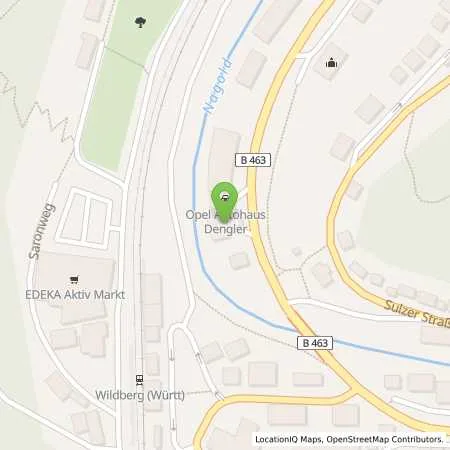 Standortübersicht der Tankstelle Esso Tankstelle in 72218 WILDBERG