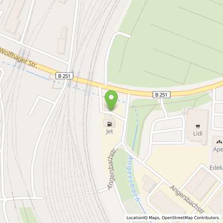 Standortübersicht der Benzin-Super-Diesel Tankstelle: JET KASSEL WOLFHAGERSTRASSE 207 in 34127, KASSEL