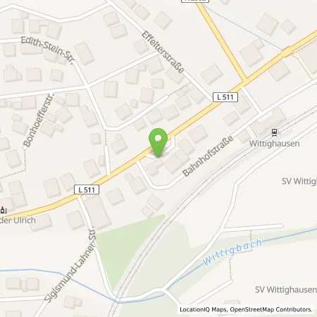 Standortübersicht der Tankstelle BAGeno Wittighausen in 97957 Wittighausen