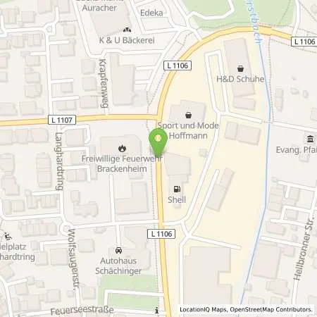 Standortübersicht der Tankstelle Shell Brackenheim Georg-Kohl-Str. in 74336 Brackenheim