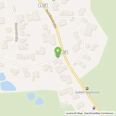 Standortübersicht der Tankstelle bft-willer Station 166 in 25557 Gokels