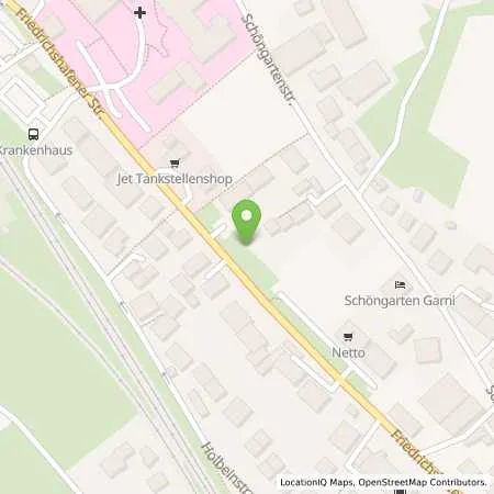 Standortübersicht der Tankstelle JET LINDAU FRIEDRICHSHAFENER STR. 76 in 88131 LINDAU