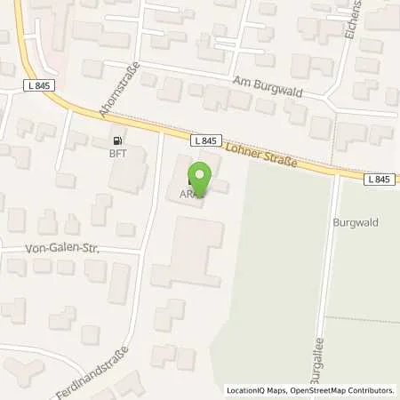 Standortübersicht der Tankstelle Aral Tankstelle in 49413 Dinklage